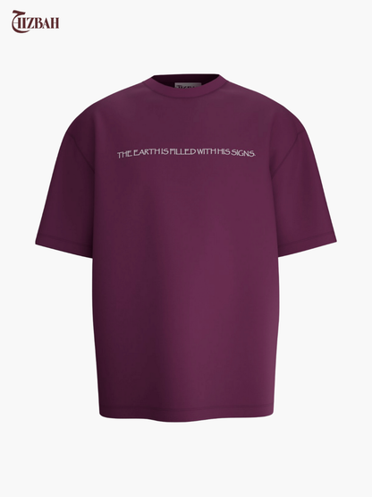 So Which of the Favours | Oversized T-Shirt - Wine