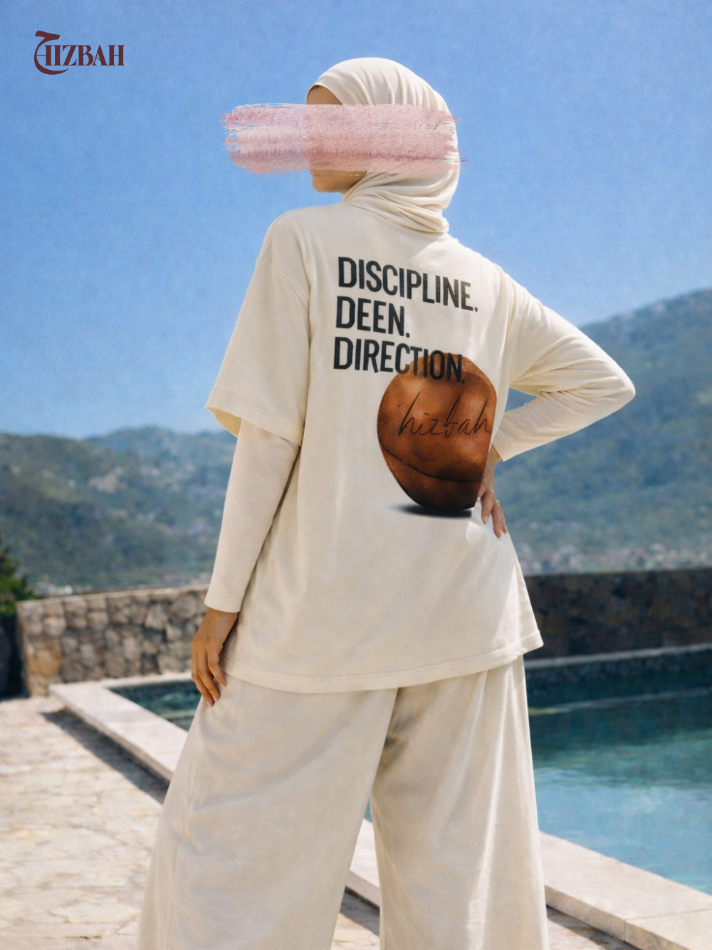 Discipline Deen Direction | Oversized T-Shirt - Off-White