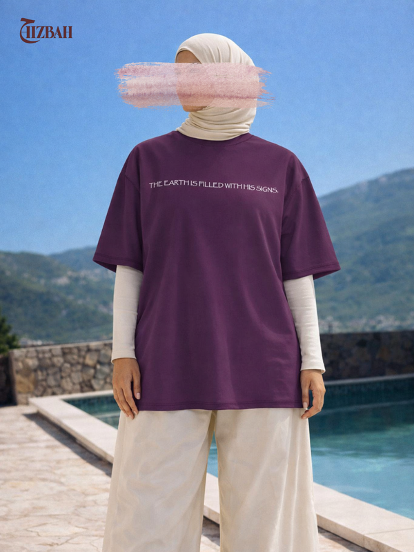 So Which of the Favours | Oversized T-Shirt - Wine