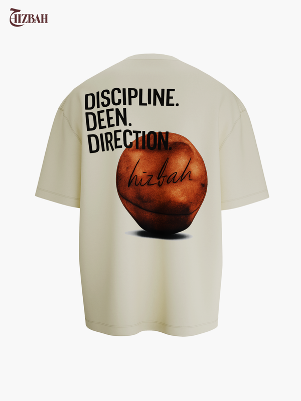 Discipline Deen Direction | Oversized T-Shirt - Off-White