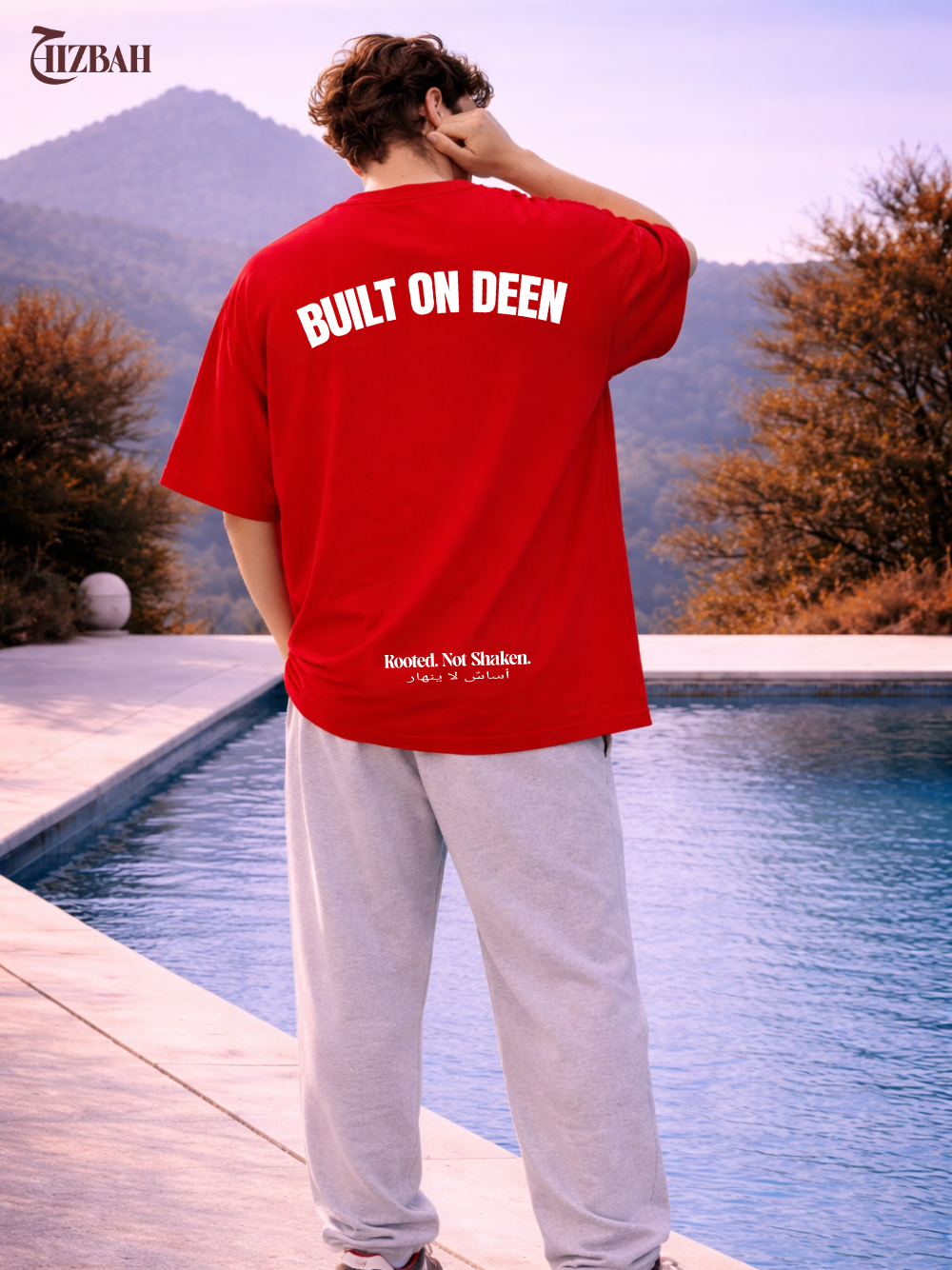 Faith Over Fear | Oversized T-Shirt - Red