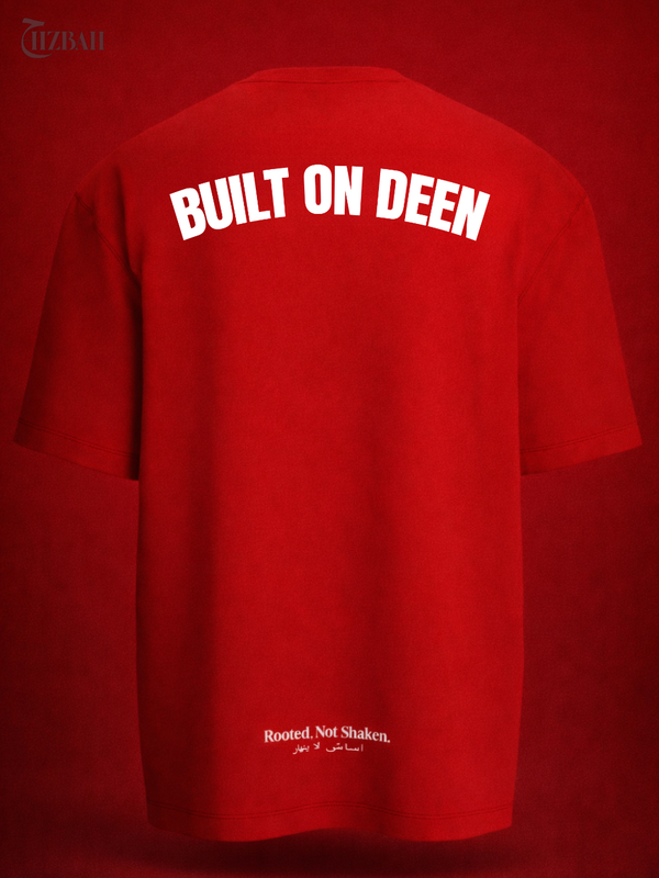 Faith Over Fear | Oversized T-Shirt - Red