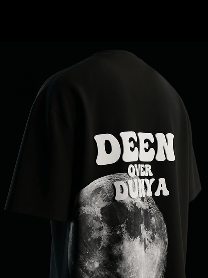 Deen Over Dunya | Oversized T-Shirt - Black - Hizbah