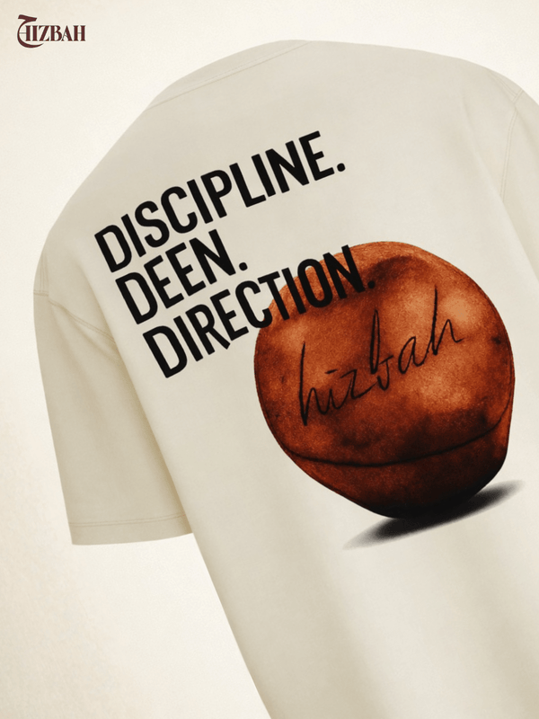 Discipline Deen Direction | Oversized T-Shirt - Off-White