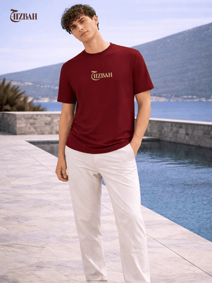Dua Can Move Mountains | Regular Fit T-Shirt - Maroon - Hizbah