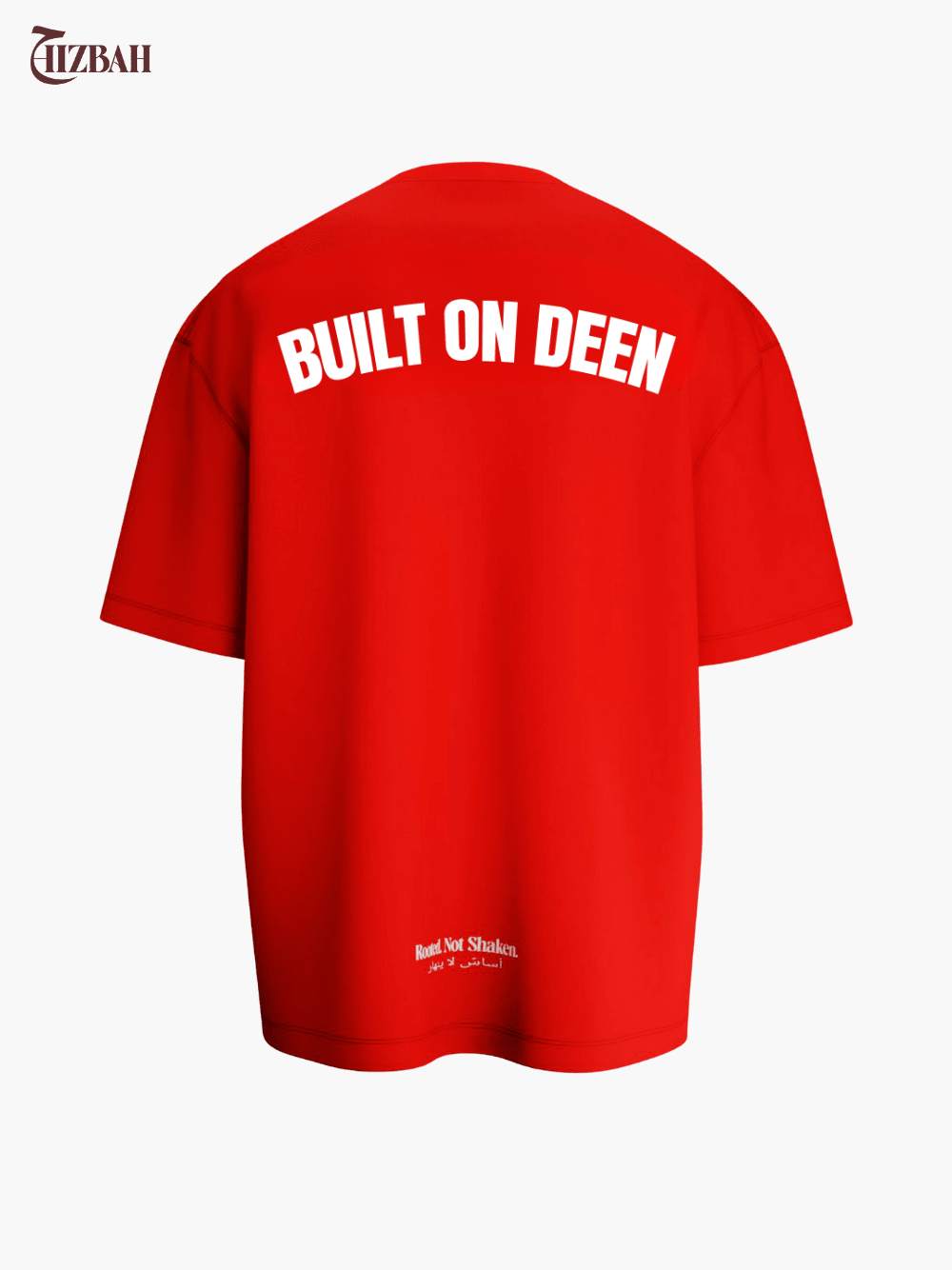 Faith Over Fear | Oversized T-Shirt - Red - Hizbah