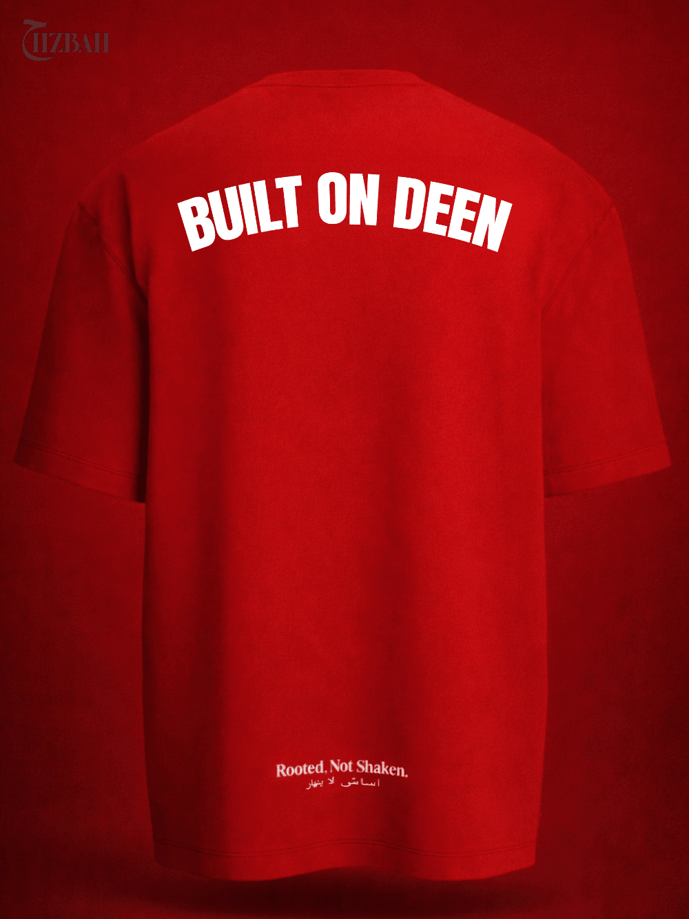 Faith Over Fear | Oversized T-Shirt - Red - Hizbah