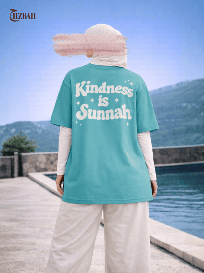 Kindness Is Sunnah | Oversized T-Shirt - Mint - Hizbah