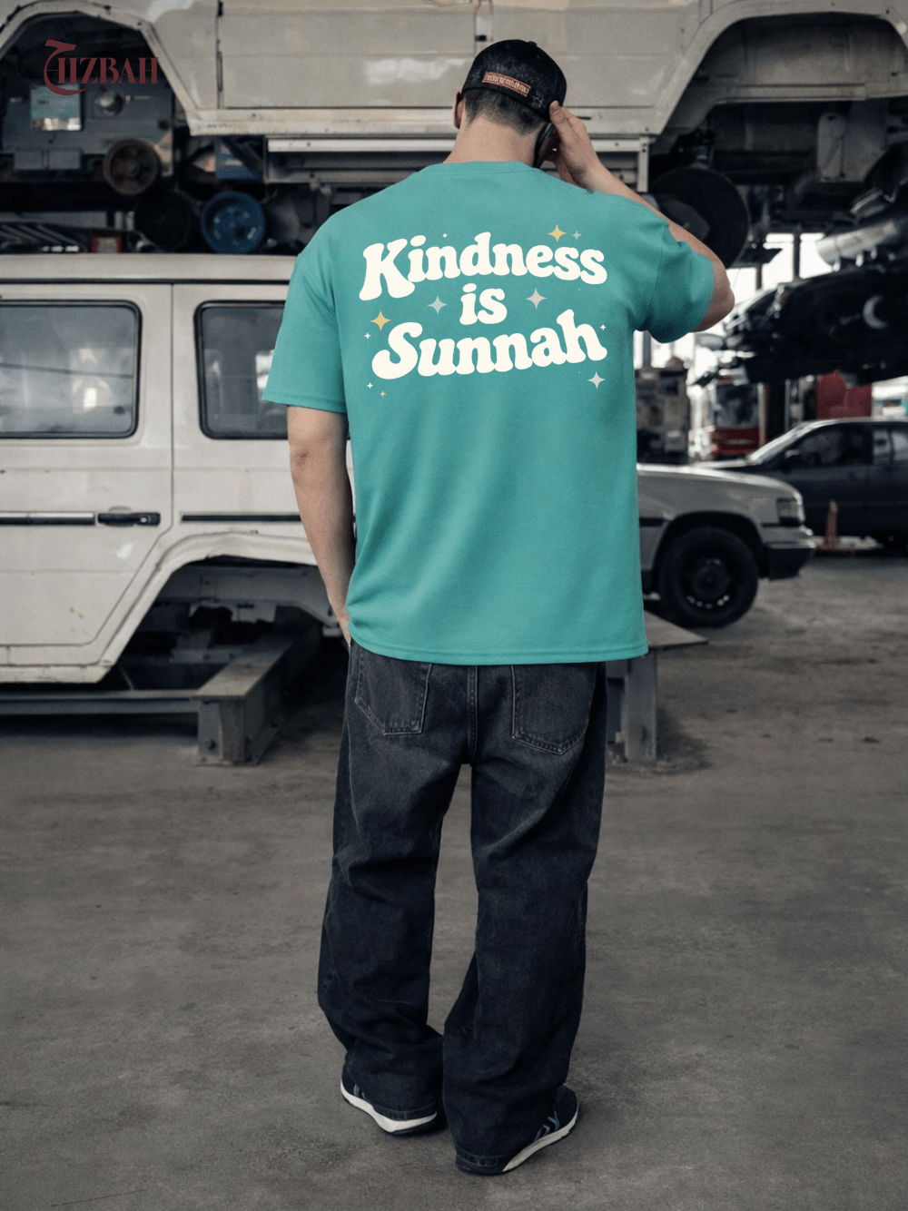Kindness Is Sunnah | Oversized T-Shirt - Mint - Hizbah