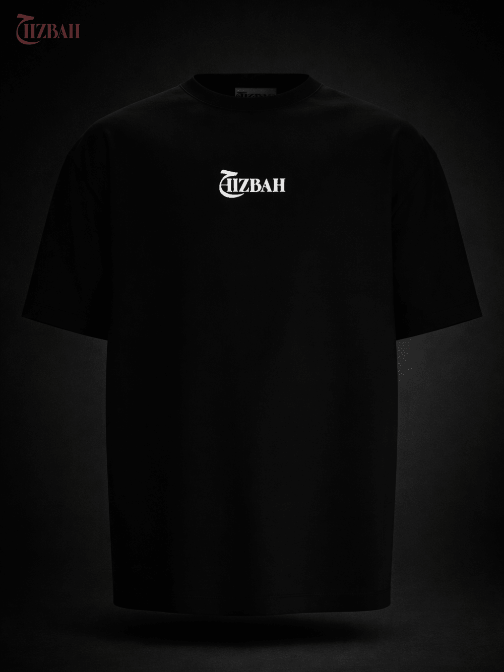 Palestine Heritage Stamp Graphic | Oversized T-Shirt - Black - Hizbah