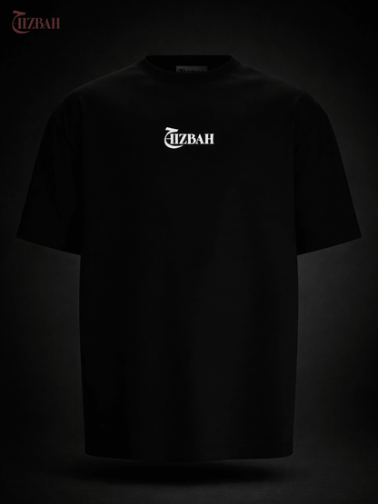 Palestine Heritage Stamp Graphic | Oversized T-Shirt - Black - Hizbah