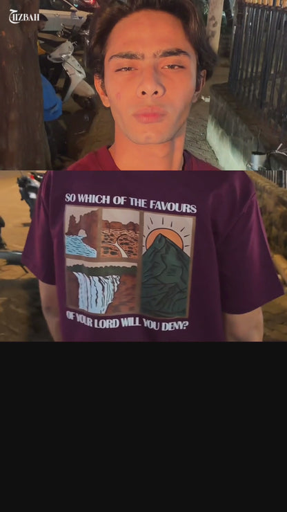 So Which of the Favours | Oversized T-Shirt - Wine