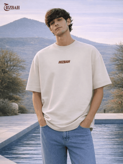 Seek Jannah | Oversized T-Shirt - Sand Beige - Hizbah