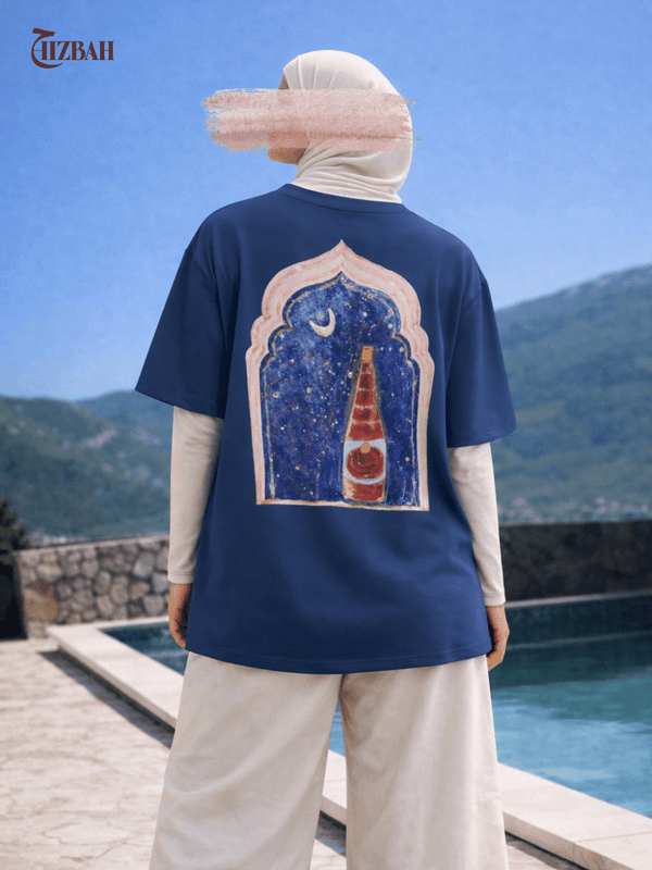 Served Before It Was Cool | Oversized T-Shirt - Navy