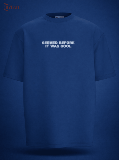 Served Before It Was Cool | Oversized T-Shirt - Navy - Hizbah