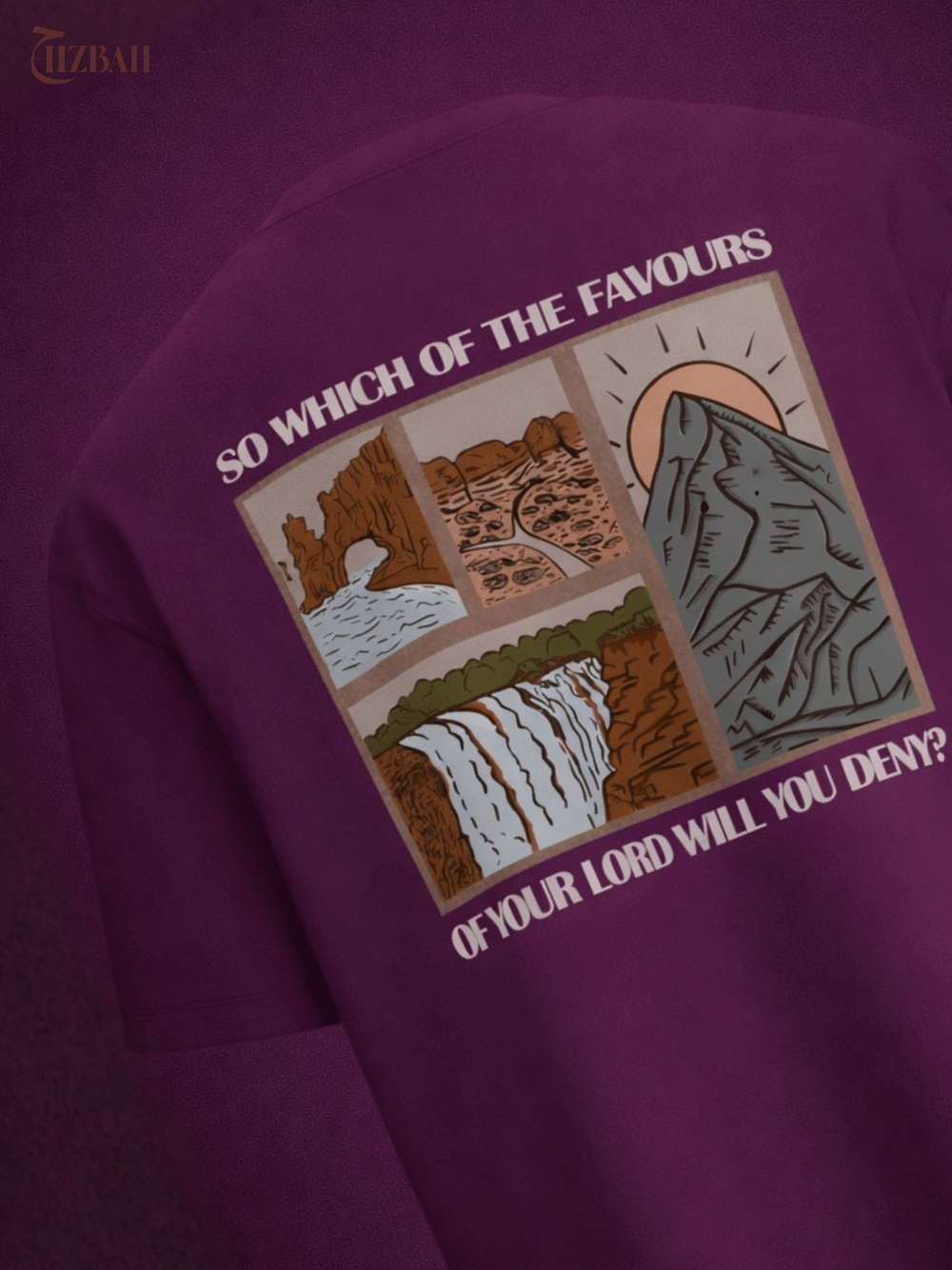 So Which of the Favours | Oversized T-Shirt - Wine - Hizbah