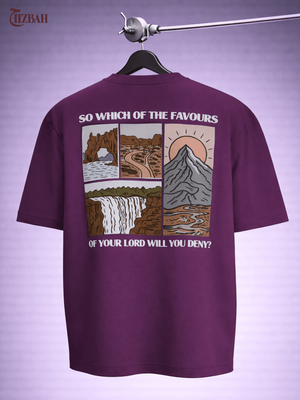 So Which of the Favours | Oversized T-Shirt - Wine