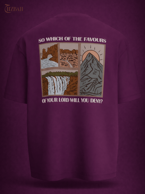 So Which of the Favours | Oversized T-Shirt - Wine