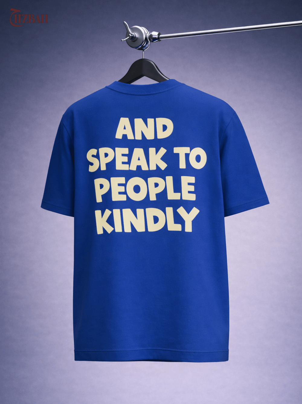 Speak Kindly | Regular Fit T-Shirt - Royal Blue - Hizbah