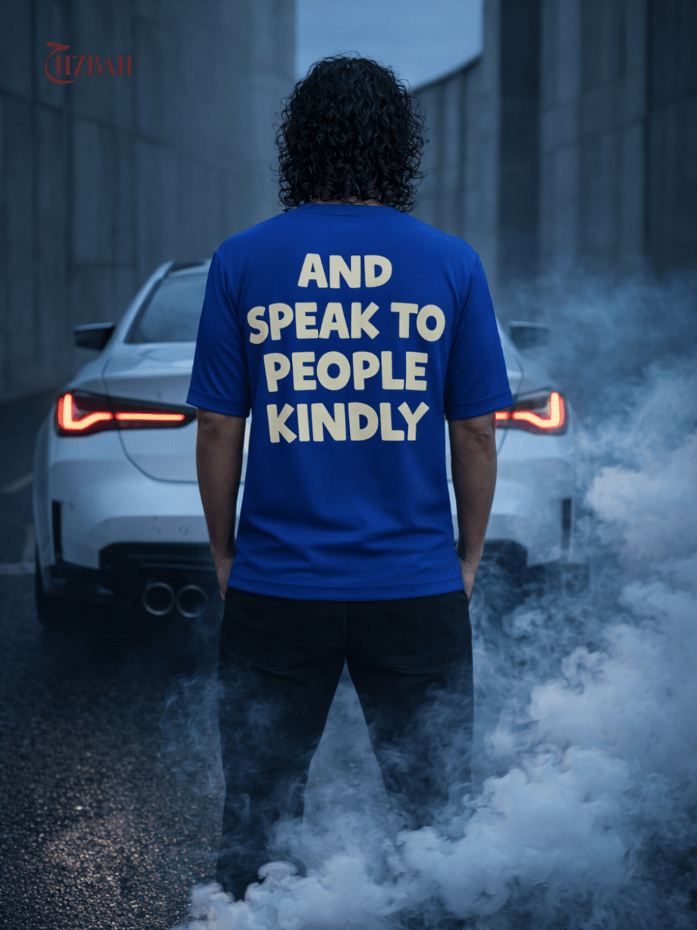 Speak Kindly | Regular Fit T-Shirt - Royal Blue - Hizbah