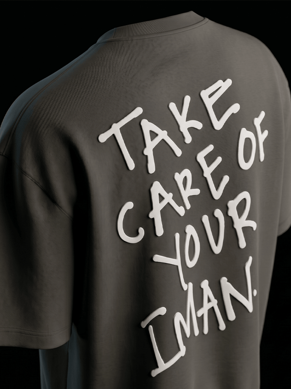 Take Care of Your Iman | Oversized T-Shirt - Grey