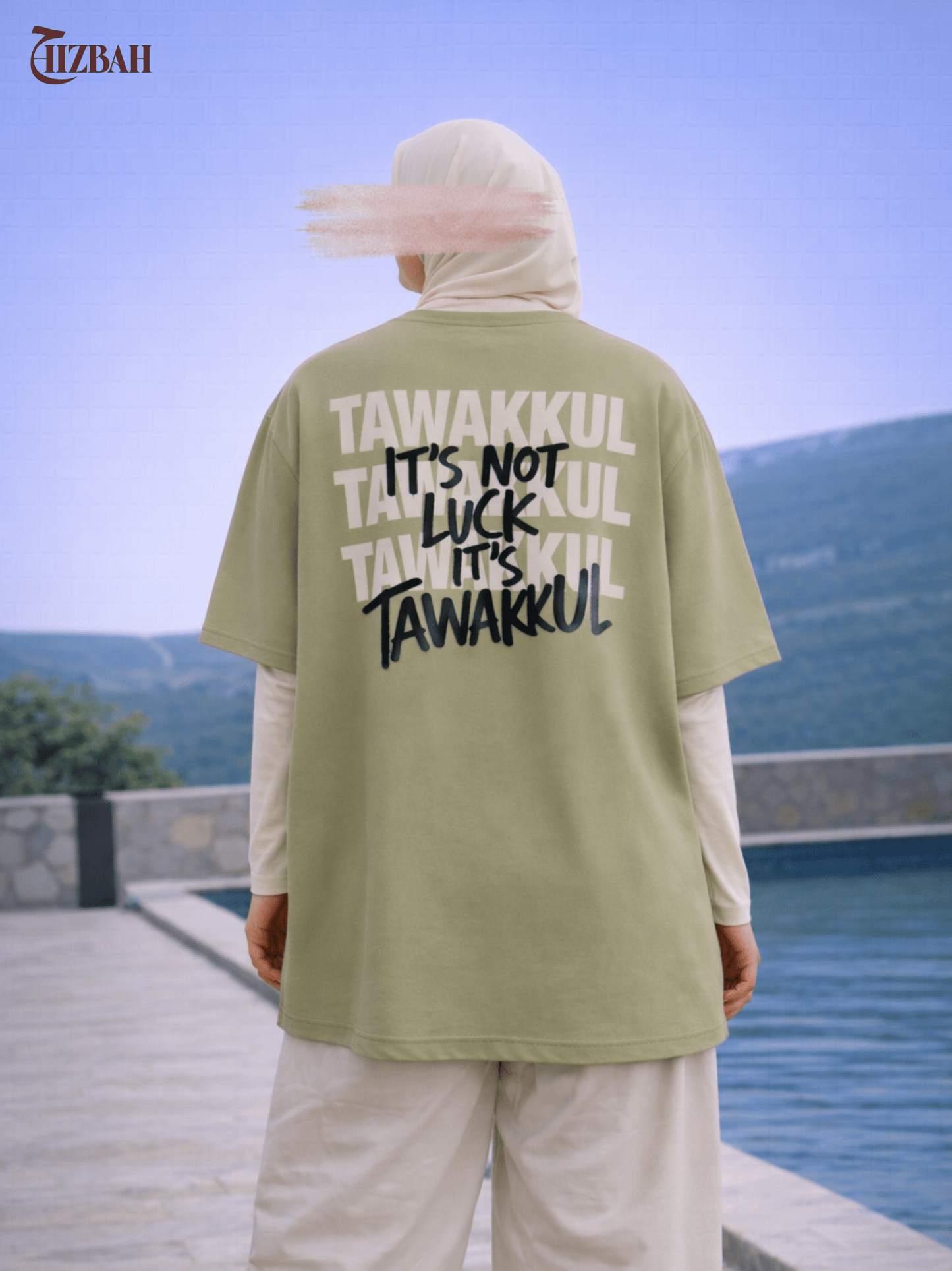 Tawakkul | Oversized T-Shirt - Sage Green - Hizbah