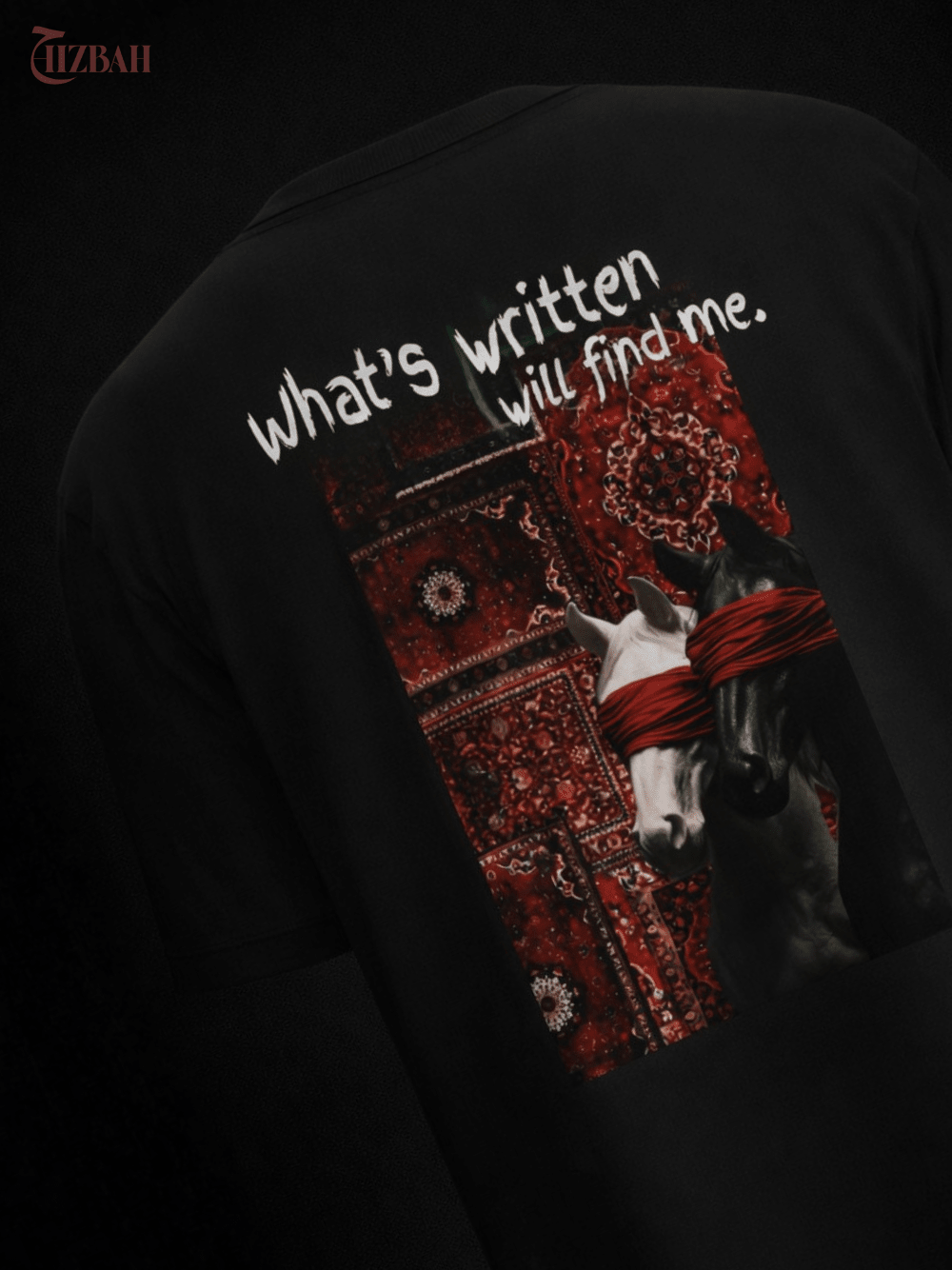 What’s Written Will Find Me | Regular Fit T-Shirt - Black - Hizbah
